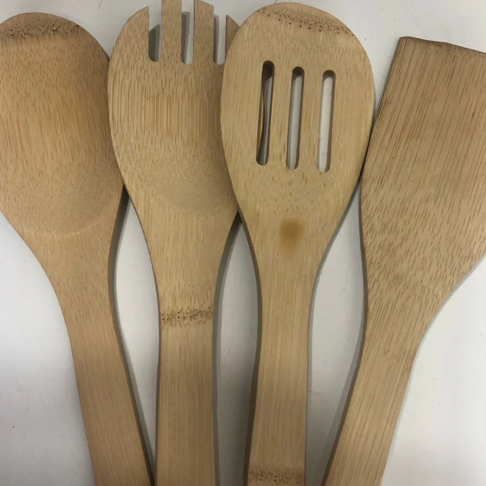 Four piece Bamboo Utensils